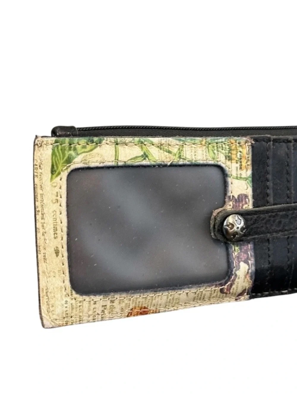 Patricia Nash Alanna Floral Newsprint Wallet Wristlet - Picture 5 of 5